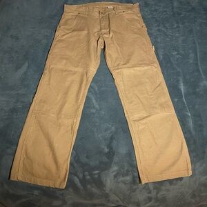 Tan Cargo Pants with Durable Cotton Twill